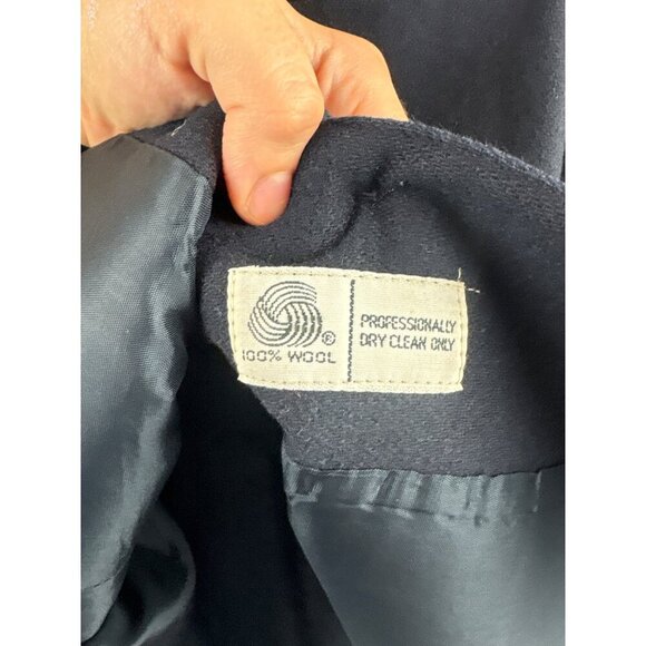 Vintage Pantter Wool Navy Blazer Jacket With Gold Buttons - Picture 7 of 7